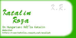 katalin roza business card